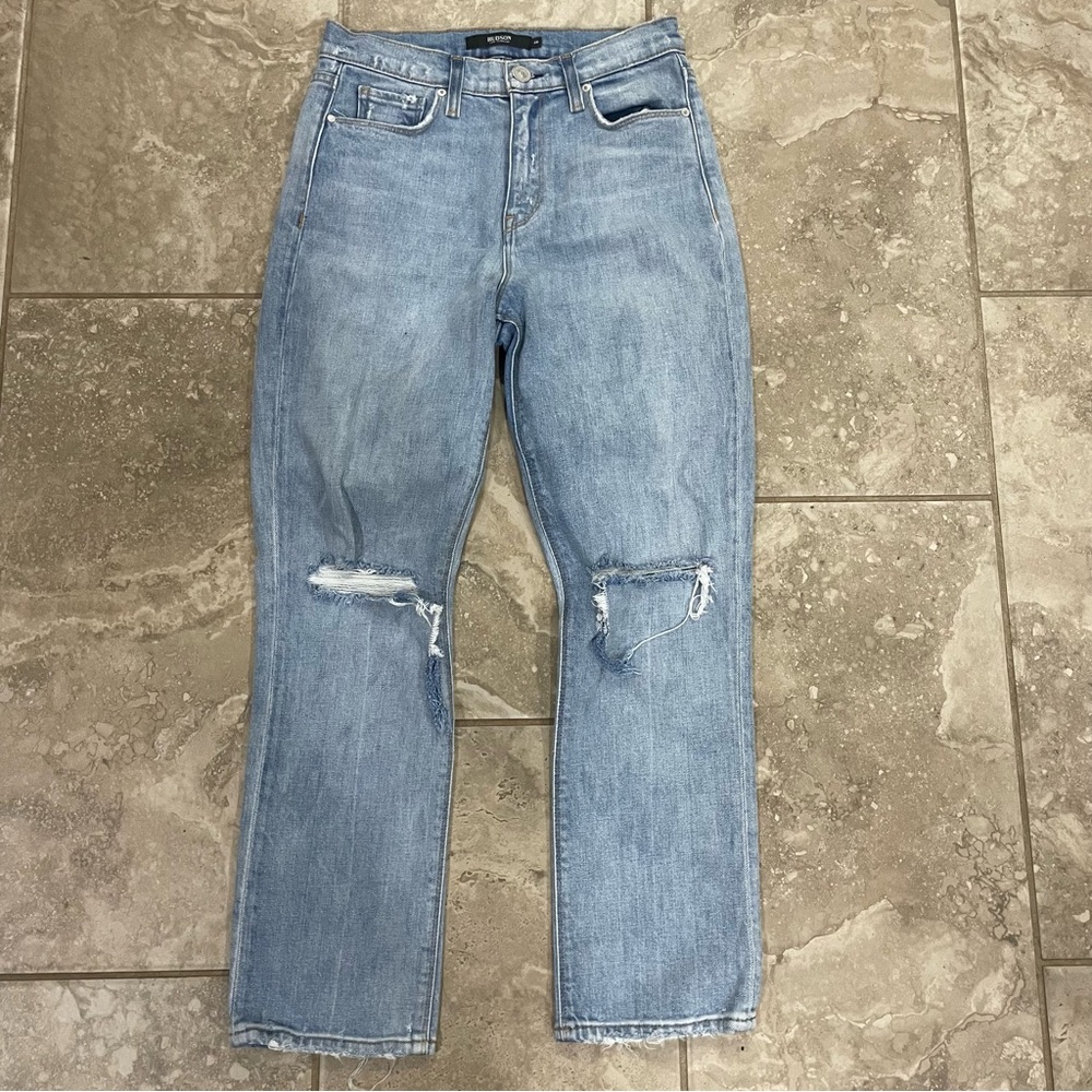 Hudson Women's Holly Straight Destroyed Jeans sz 26